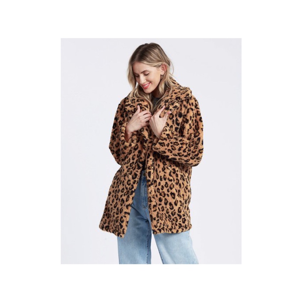 Billabong Leaopard Sherpa Jacket